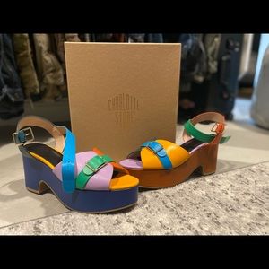 Tess Holliday x Charlotte Stone colorful platforms